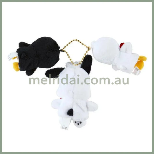 Sanrio | Pochacco Mascot Holder Keychain Set 6 X 9.5 3 Cm (35Th Anniversary Red Ribbon)