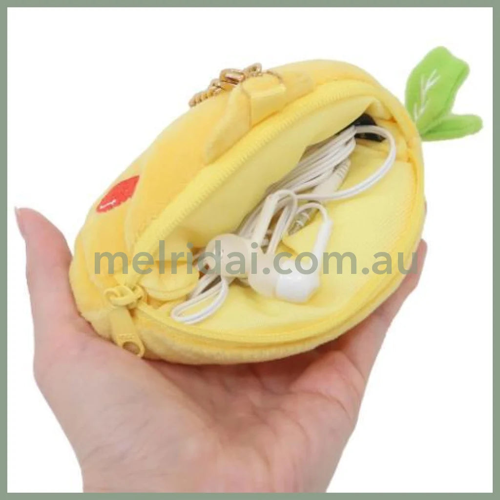 SANRIO | Pochacco Mini Pouch Die-Cut Pouch Bag Charm Keychain H8×W12×D5cm (Omelette Rice)