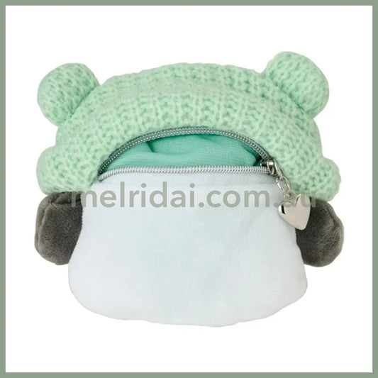 Sanrio | Pochacco Mini Pouch Face Shape Ears Key Holder Plush Keychain W13×D7×H11Cm