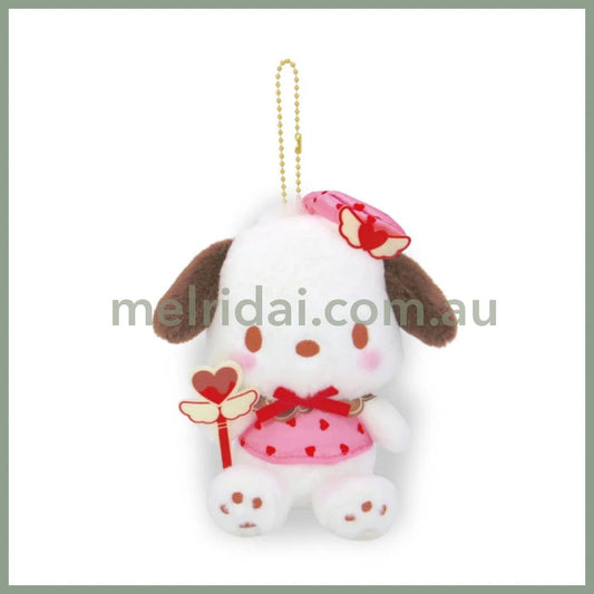 Sanrio | Pochacco Plush Keychain Mascot Holder 9.5 X 14.5 15.5Cm (Magical Heart)