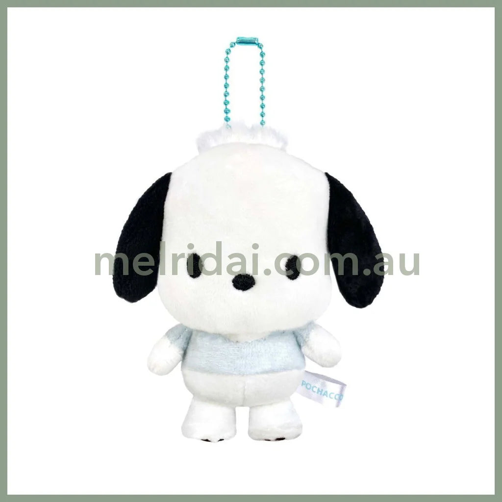 SANRIO | Pochacco Plush Mascot Holder Plush Keychain Bag Charm 12 x 8 x 5cm