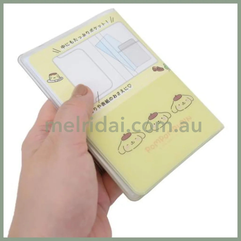 SANRIO | Pom Pom Puri Pompompurin B7 Stationery Multi-Case Passport Case Cover with Pocket 136 x 95 x 10cm