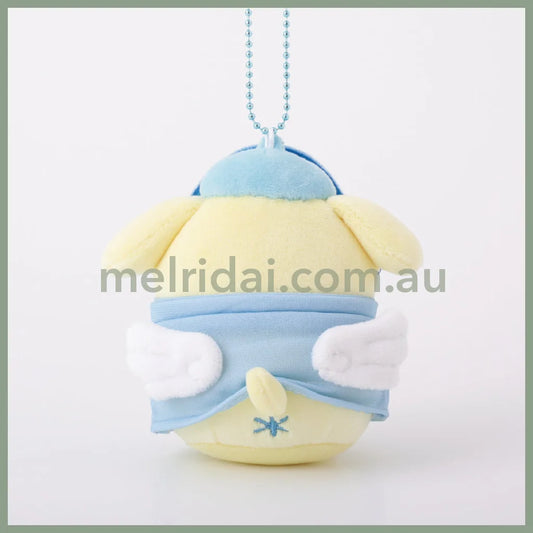Sanrio | Pom Purin Plush Keychain Mascot Holder 10Cm (Angel Jersey)