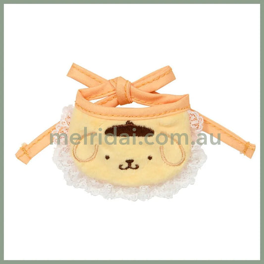 SANRIO | Pom Pom Purin Pompompurin Double Sided Dress-up Clothes - S/M 14.2 x 11.5 x 1cm (Pitatto Friends Bib)