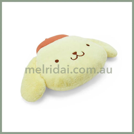 SANRIO | Pom Pom Purin Pompompurin Face-shaped Cushion 53×10×30cm