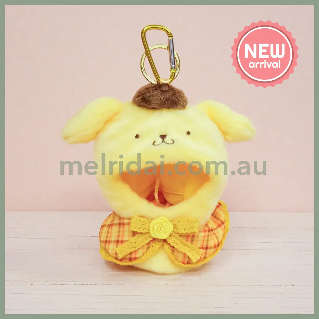 SANRIO | Pom Pom Purin / Pompompurin Plush Costumer Outing Keychain Bag Charm 15cm Approx.