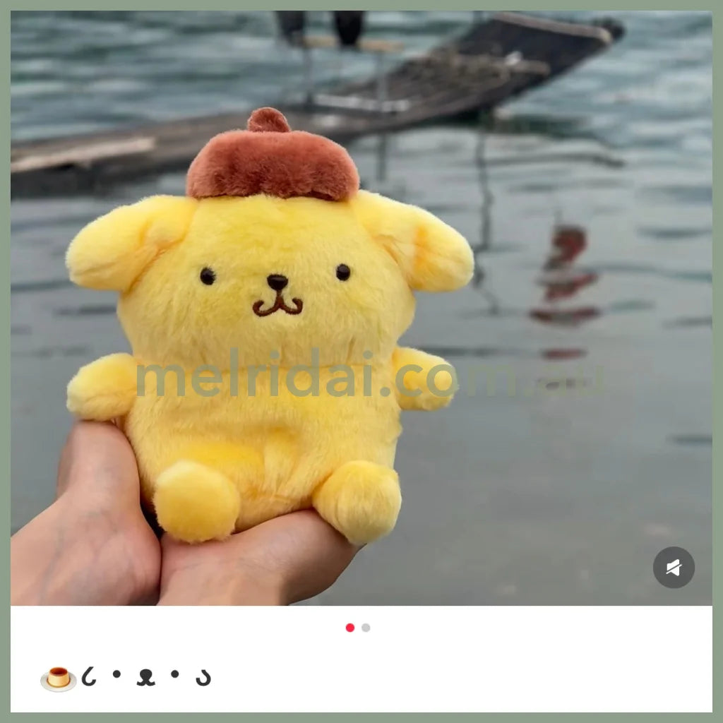 SANRIO | Pompompurin Pom Pom Purin Fuwakuta Style Plush Doll 14.5 x 12 x 9cm