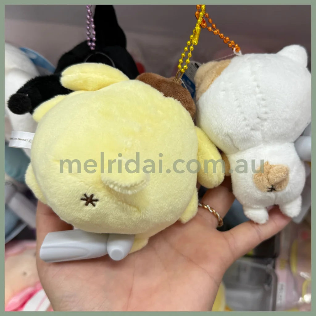 SANRIO | Pompompurin Pom Pom Purin Muffin Plush Mascot Holder Plush Keychain Bag Charm H12 x W8 x D5cm