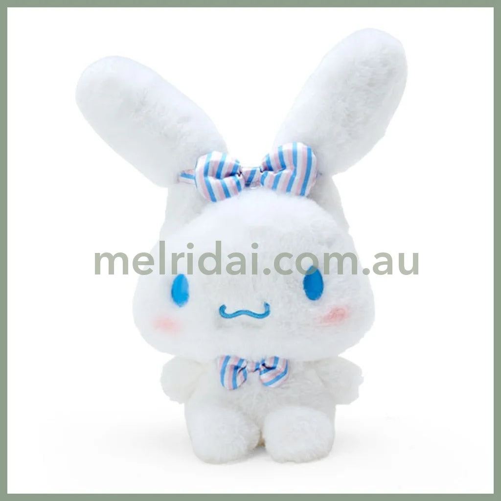 Sanrio | Posable Plush Cinnamoroll 28 X 18 13 Cm (Otegami) 日本三丽鸥 玉桂狗 毛绒玩偶/公仔 耳朵可凹造型 可扎起来(情书系列)