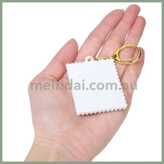 SANRIO | Retro Stamp Rubber Keychain 45x105x7mm (Cinnamoroll)