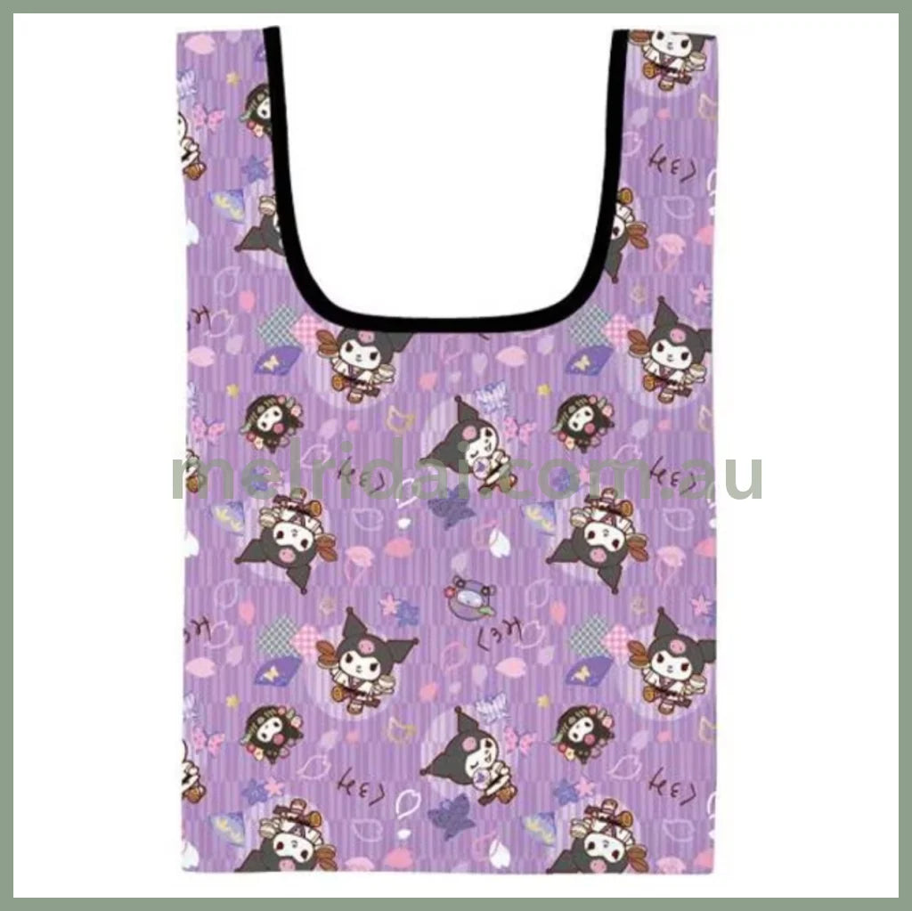 SANRIO | Reusable Grocery Bag Foldable Eco-bag Keychain S (Kuromi)