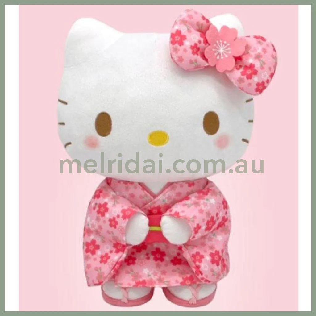 SANRIO | Sakura Kimono Plush Toy M 30×21×15cm (Hello KItty)