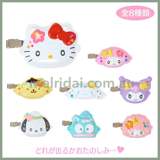 SANRIO | Secret Bangs Clip Hair Clip Blind Box 5.5×2×8cm (Summer Festival Character!)