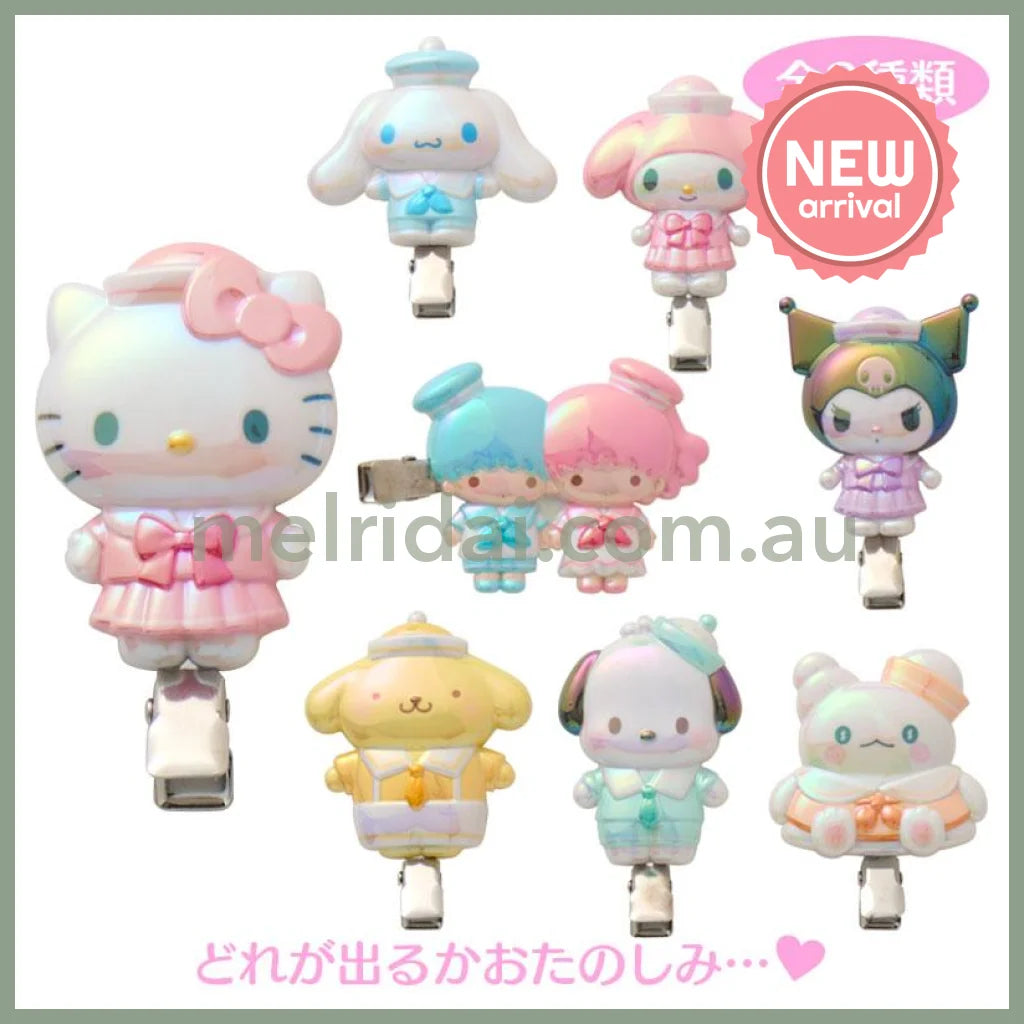 SANRIO | Secret Bangs Clip Hair Clip Blind Box 7.5 x 5.6 x 1.9cm (Sailor Collar)