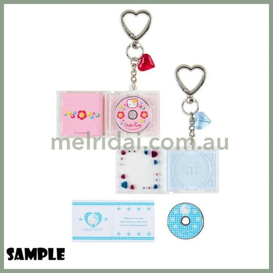 Sanrio | Secret Cd Style Keychain (Pink) 4.5×0.8×4Cm (Our Heisei Pops)