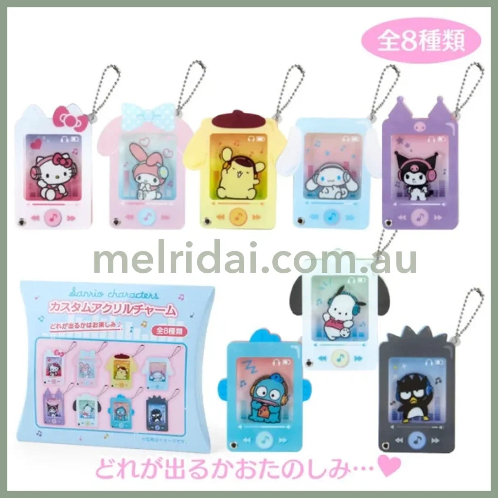 Sanrio | Secret Custom Acrylic Charm 5.3-7.6×0.8×7.3-9Cm (Playlist)