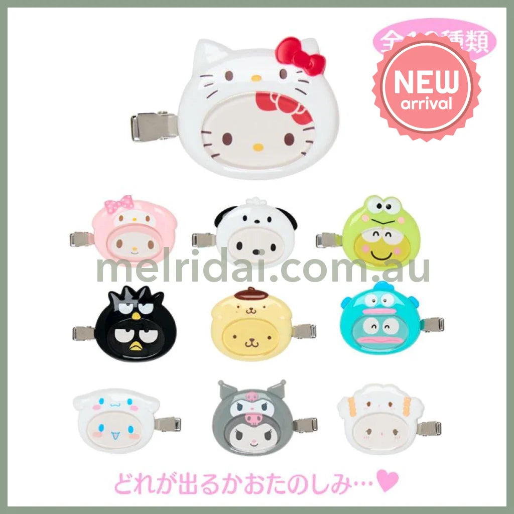 SANRIO | Secret Custom Hair Clip Blind Box 4.5-5×0.5×3.6-4.4cm (Enjoy Idol)