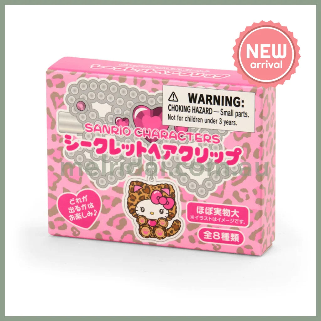 SANRIO | Secret Hair Clip Blind Box 75×20×40mm (Leopard Gal Cat)
