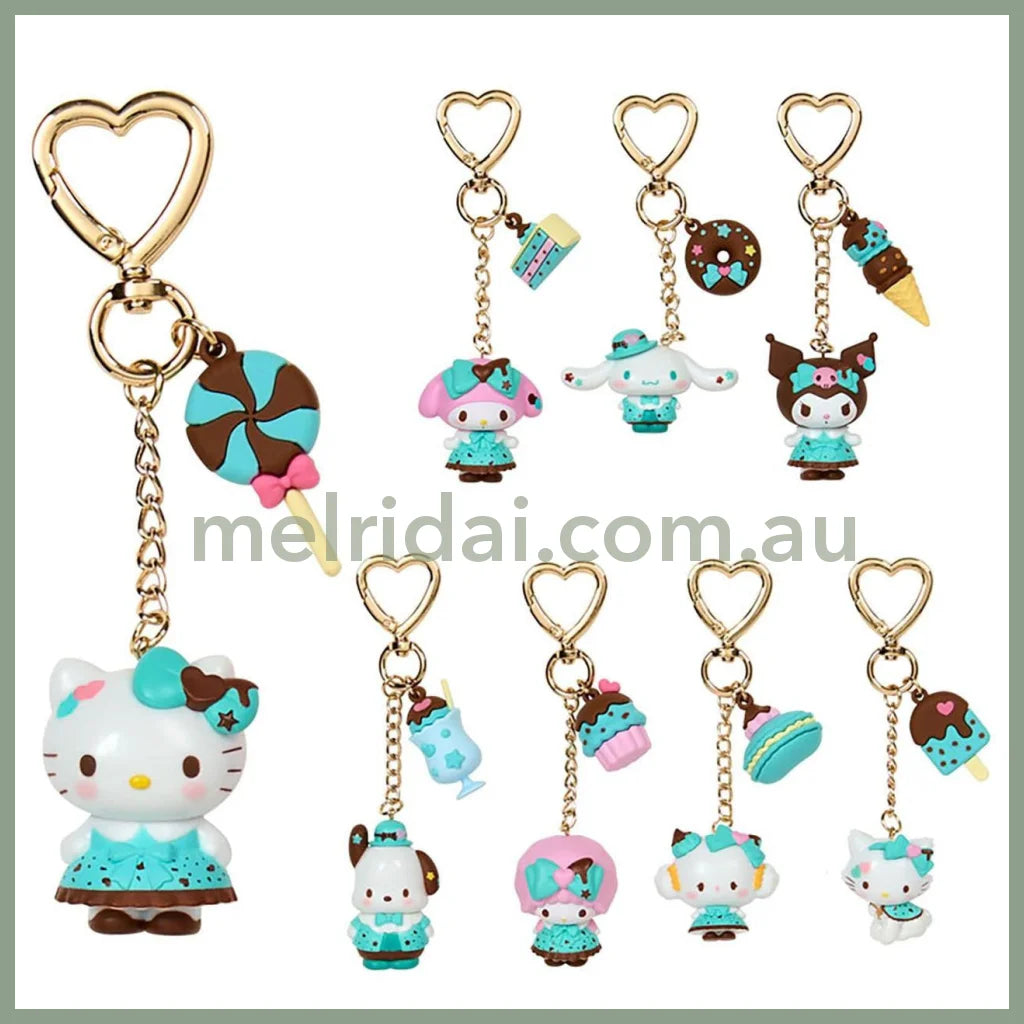 SANRIO | Secret Mascot Charm Blind Box 5.6 x 5.6 x 4.1cm (Choco Mint Series)