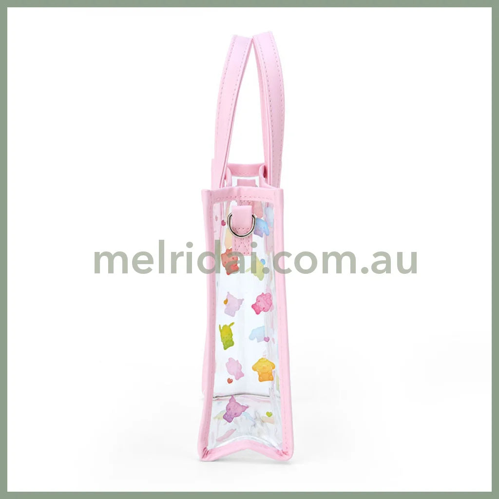 Sanrio | Shoulder Equipped Clear Tote Bag 2Way 18×6×20Cm (Gummy Candy) 日本三丽鸥 2种背法托特包/斜挎包/透明小包(软糖风)