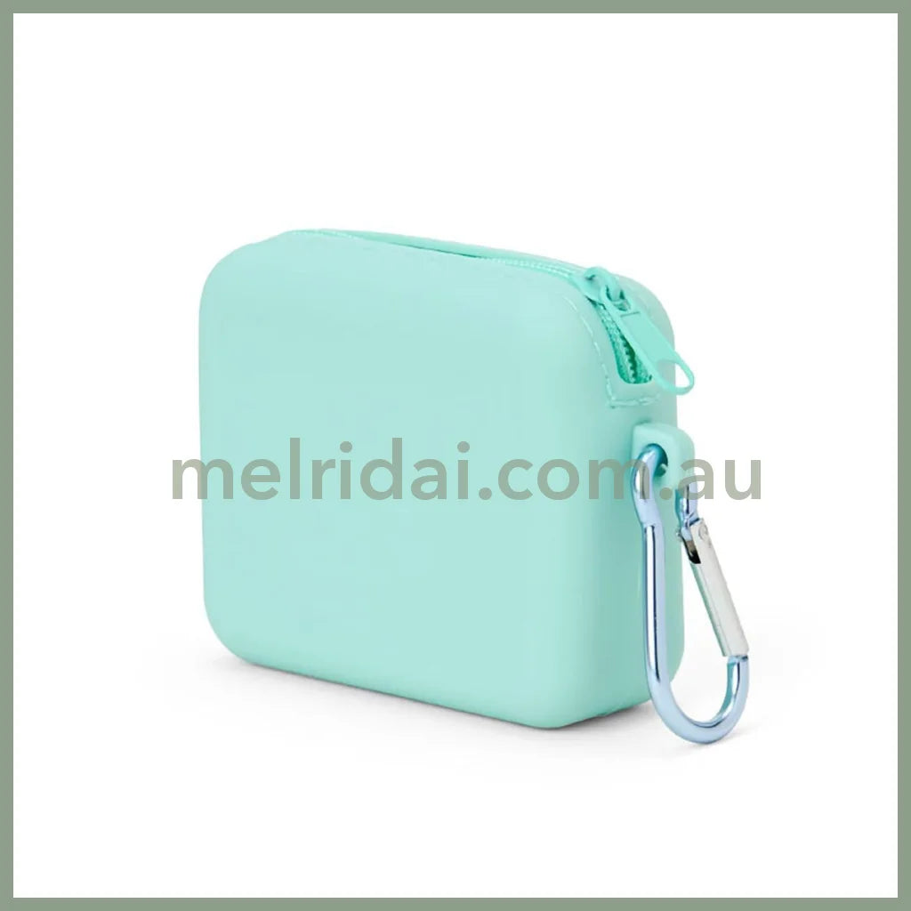 SANRIO | Silicone Material Mini Pouch Accessory Case Cosmetic Pouch Coin Purse 9.1 x 7.4 x 3.2cm (Pochacco)