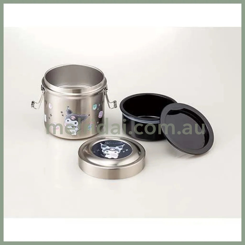 Sanrioskater Antibacterial Heat Insulation Lunch Box Bowl 600Ml Vacuum Stainless Kuromi