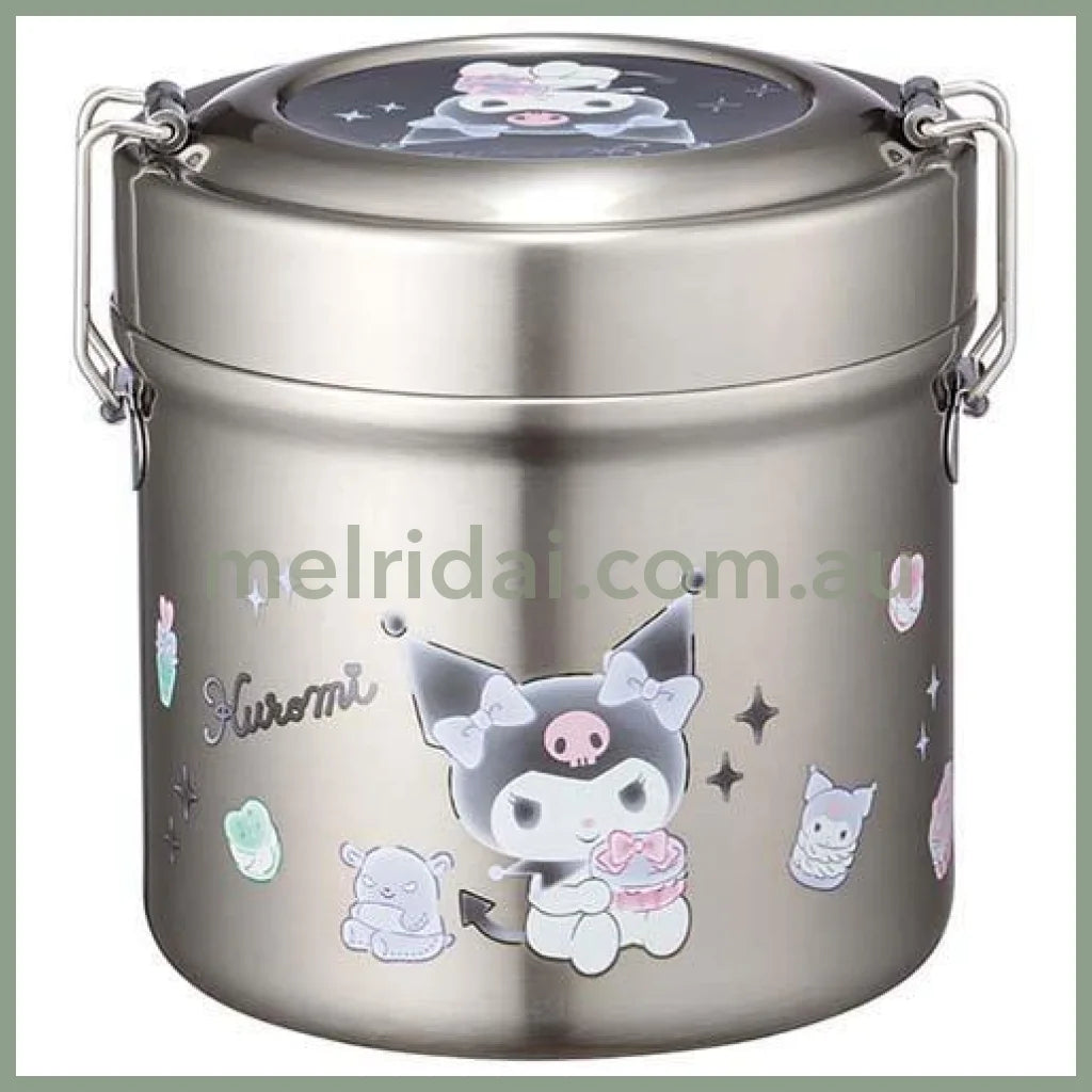 Sanrioskater Antibacterial Heat Insulation Lunch Box Bowl 600Ml Vacuum Stainless Kuromi
