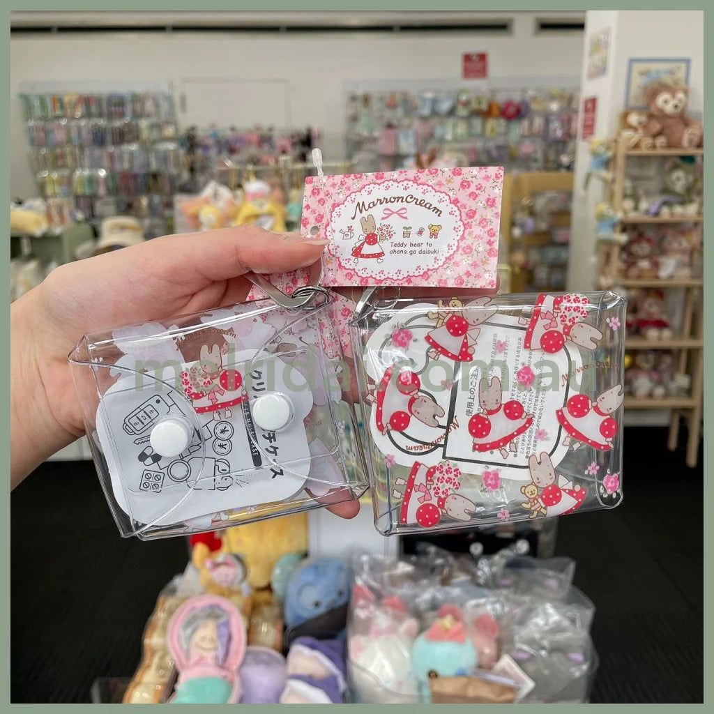 Sanrio | Small Clear Bag/Wallet Marimo Craft W90 X H75 D20Mm 茉莉兔Marron Cream