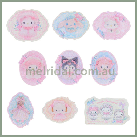 SANRIO | Sticker Set 100×3×108mm (White Frill Design)