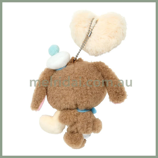 Sanrio Other Mascot Holder (Heisei-Born Character Fuwafuwa Heart) Sugarbunnies (Kurousa)