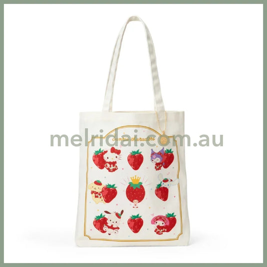 SANRIO | Tote Bag 32×5×37cm (Strawberry News 50th Anniversary)