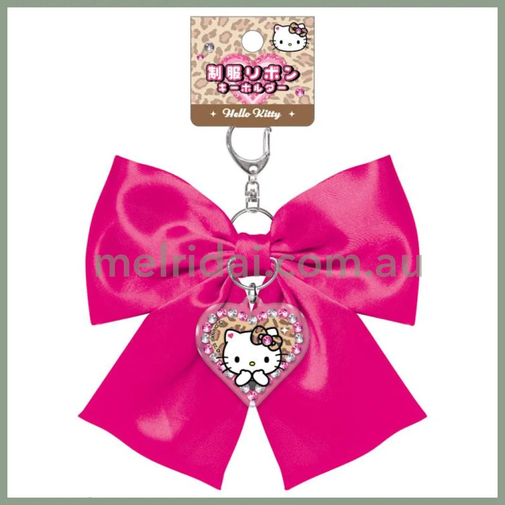 SANRIO | Uniform Ribbon Keychain H140×W110×D4mm (Hello Kitty)