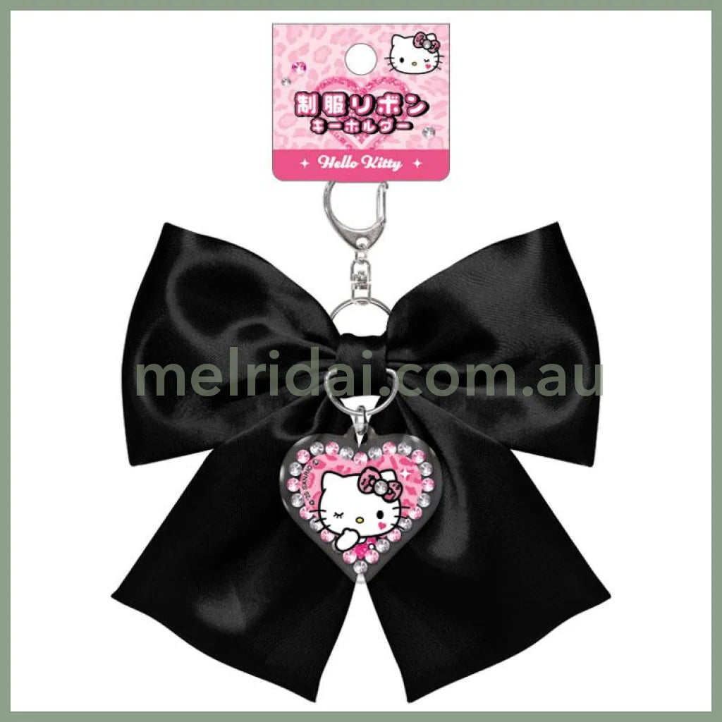 SANRIO | Uniform Ribbon Keychain H140×W110×D4mm (Hello Kitty)
