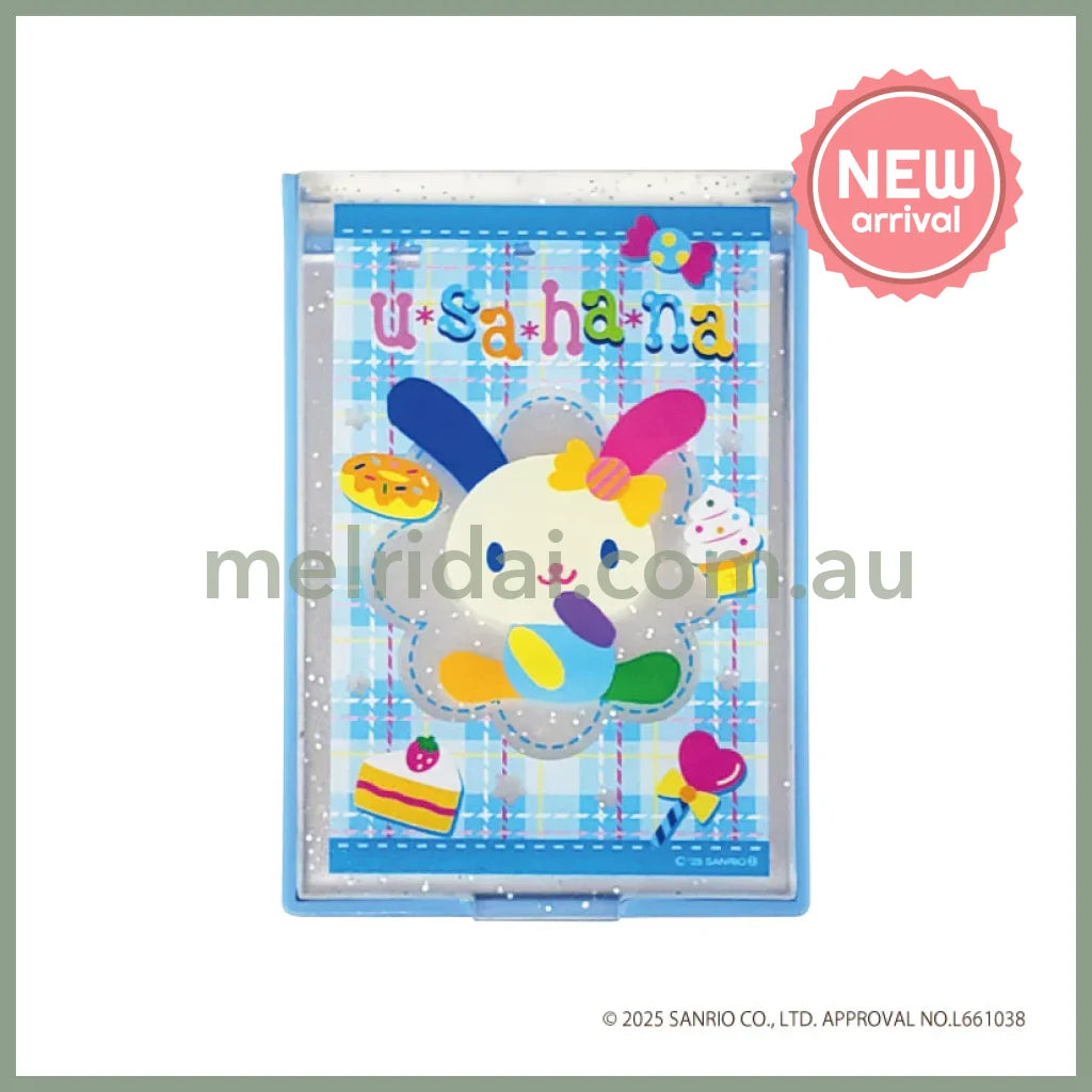 SANRIO | Usahana Compact Mirror 83x57x7mm (Blue)