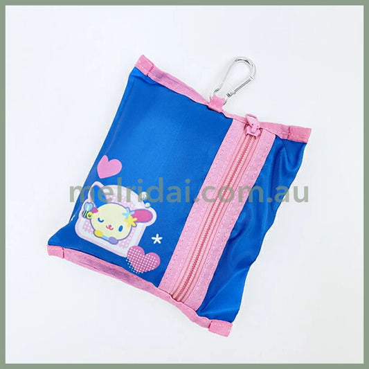 SANRIO | Usahana Foldable Tote Bag With Pouch Carabiner (Heart pounding Memories Heisei Retro)