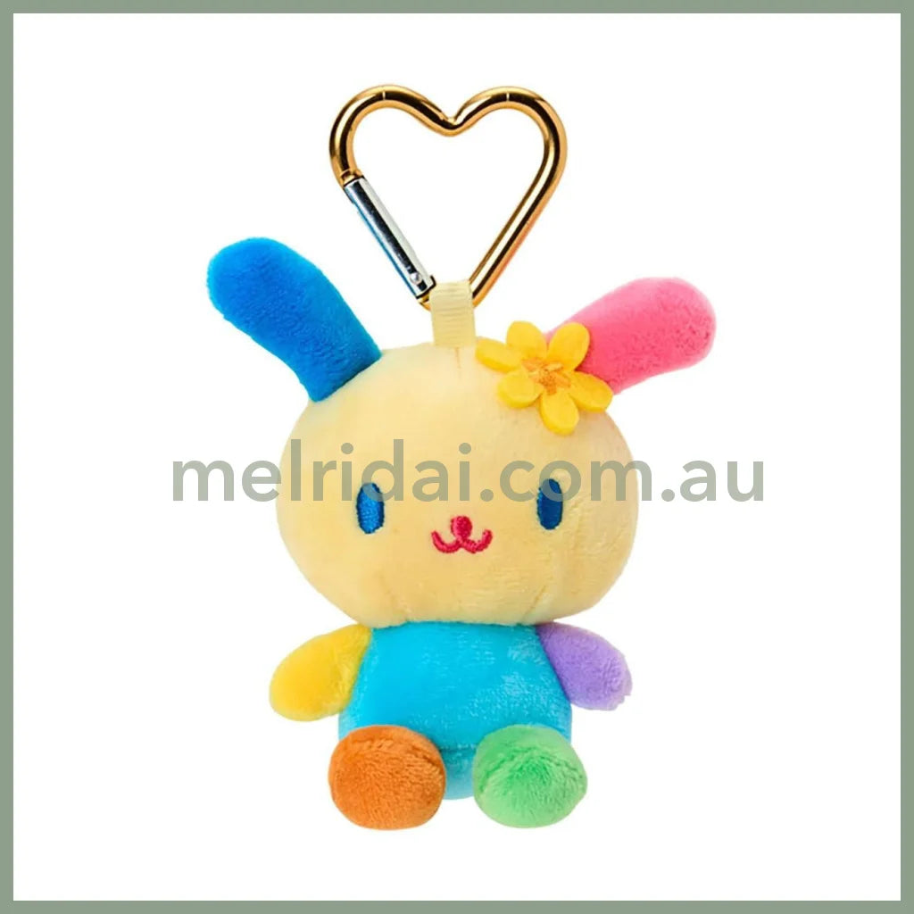SANRIO | Usahana Plush Mini Mascot Holder with Heart Carabiner Bag Charm 70×45×100mm