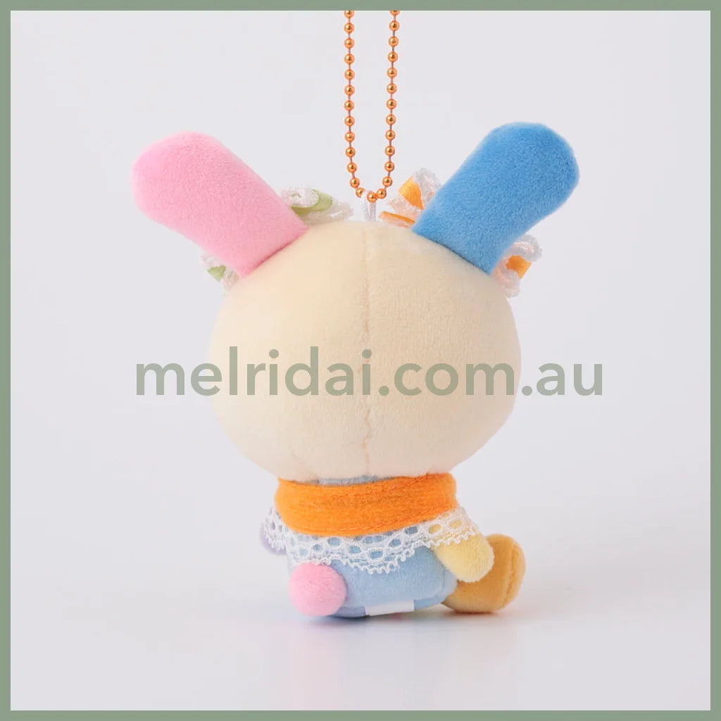 SANRIO | Usahana squishy Mascot Holder Plush Keychain Bag Charm 100mm Approx. (Look This Way)