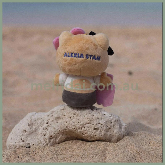 SANRIO x ALEXIA STAM | Hello Kitty Mascot Holder Plush Keychin Bag Charm (Tanned)