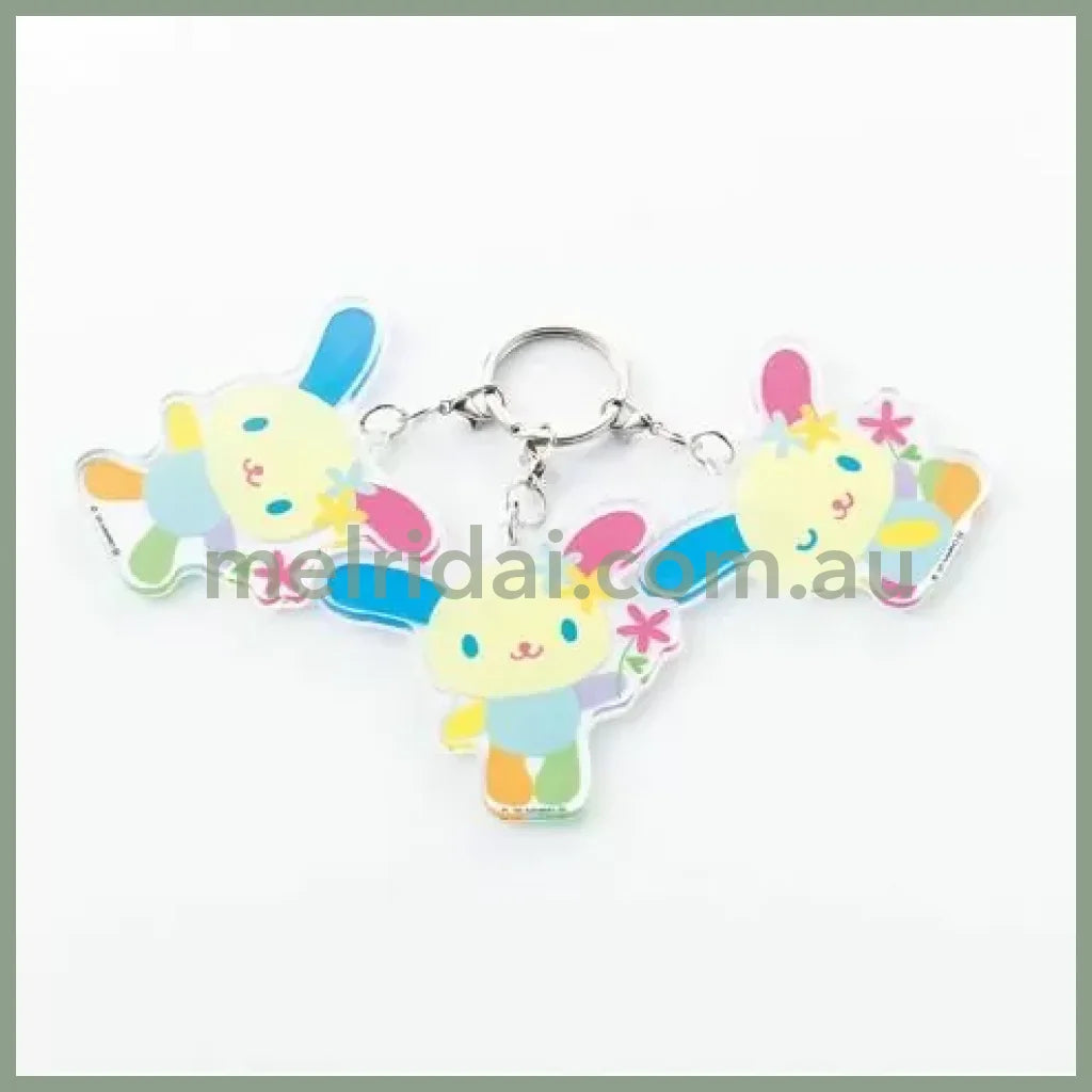 SANRIO x Avail | Usahana 3-strand Acrylic Keychain Charm 57×59mm