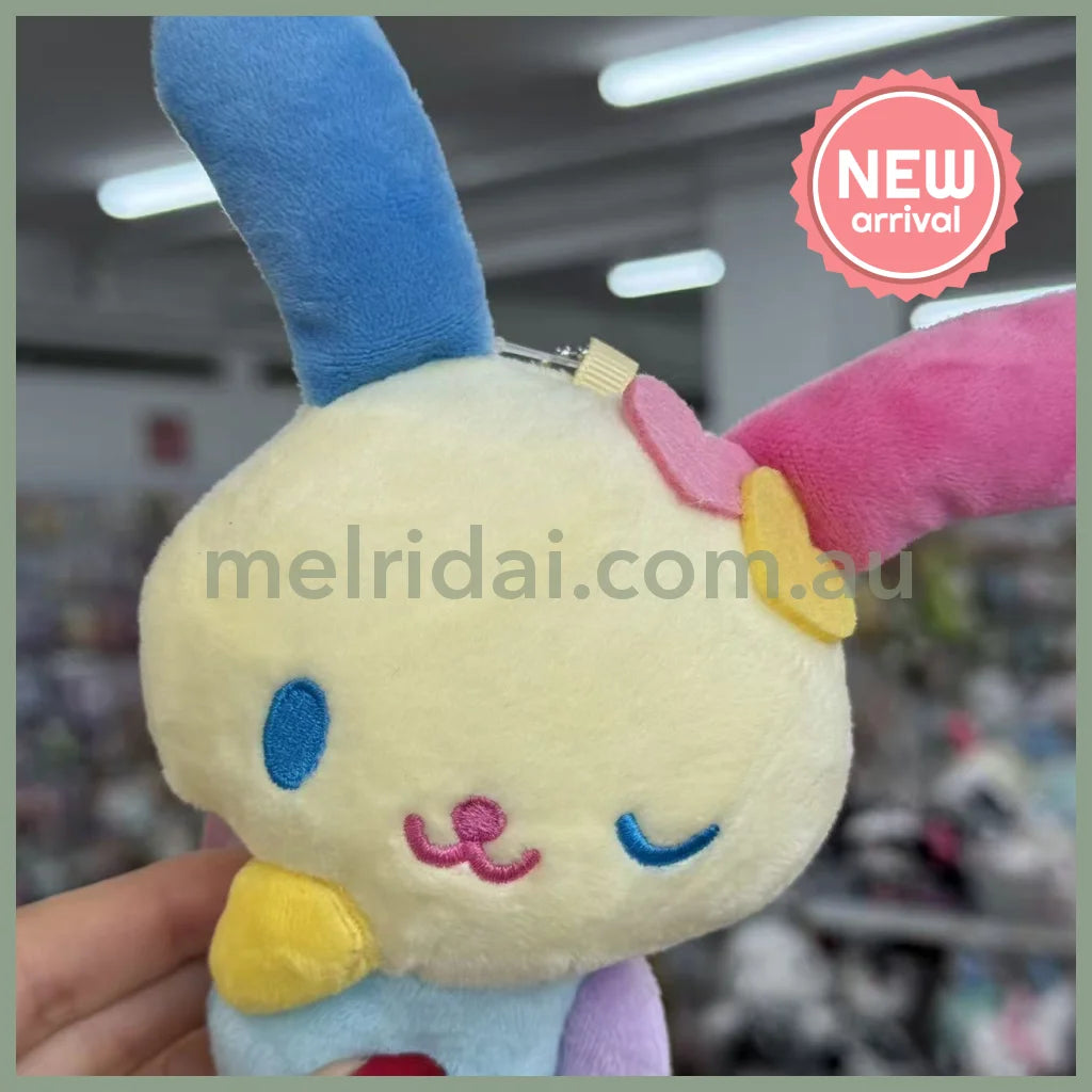 SANRIO x Avail | Usahana Mascot Holder Plush Keychain Bag Charm 50×75×138mm (Heart)