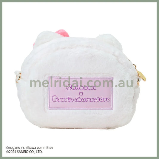 SANRIO x CHIIKAWA | Hello Kitty Chiikawa Plush Shoulder Bag Crossbody Bag 23.5×5×12.5cm
