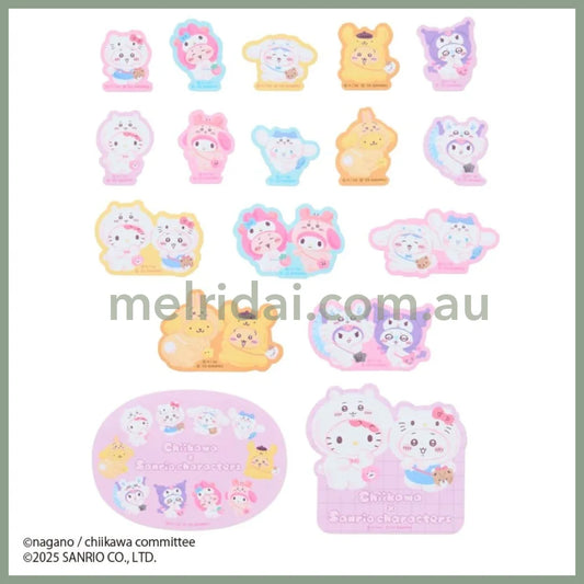 SANRIO x CHIIKAWA | Sticker Set 11.5×0.7×12cm