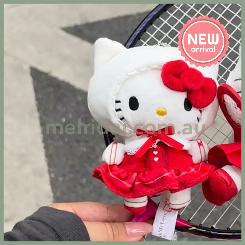 SANRIO x DearMyLove | Hello Kitty Mascot Holder Plush Keychain Bag Charm 12.5cm 11th Ver.