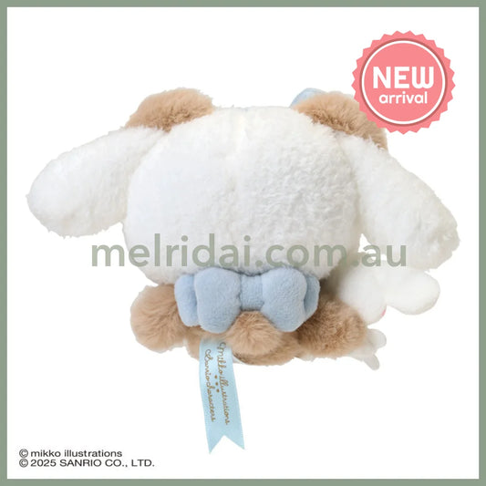SANRIO x mikko illustrations | Cinnamoroll Mascot Holder Bag Charm Plush Keychain 180×40×130mm