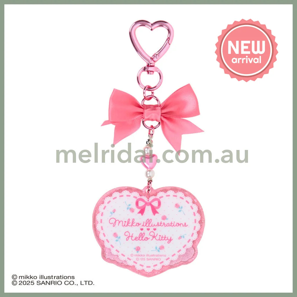 SANRIO x mikko illustrations | Hello Kitty Acrylic Keychain 70×4×50mm