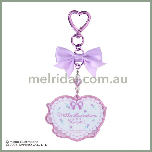 SANRIO x mikko illustrations | Kuromi Acrylic Keychain 70×4×50mm