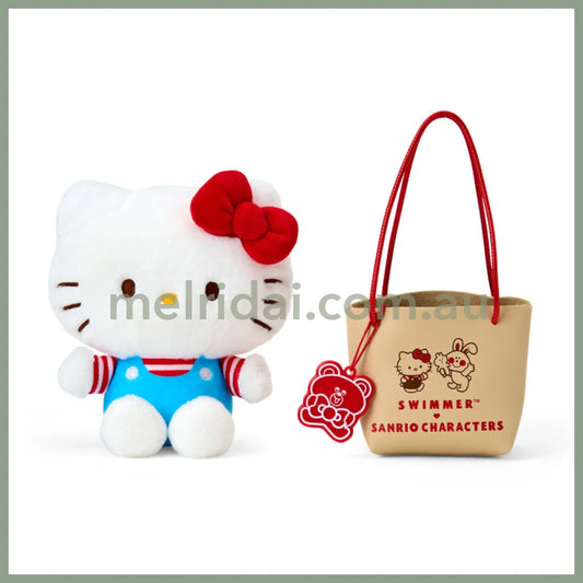Sanrio x SWIMMER | Plush Toy Plush Doll with Bag (Hello Kitty)