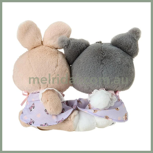 SANRIO x Yoshitoku | Retro Plush Collection Mascot Holder Plush Keychain 21.3 x 14.6 x 8.7cm (Kuromi)