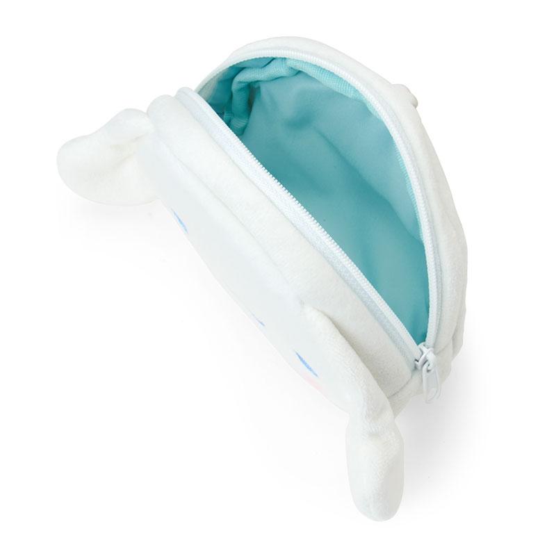 SANRIO | Cinnamoroll Face-shaped Pass Case & Pouch Keychain With Reel 140×50×120mm