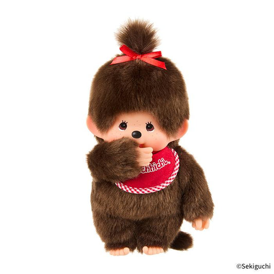 Monchhichi | Premium Stand Plush Toy Plush Doll M 300×160×100mm (Brown Girl)